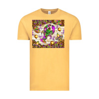Vintage Mustard Mardi Gras with crab tumbler Vintage Tee - HowdyJamesFarm