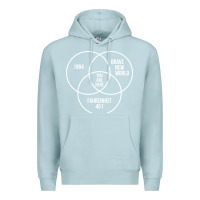 Blue Mist 1984 Brave New World Fahrenheit 451 Conspiracy T-Shirt Premium Hoodie - maiPhamDesign