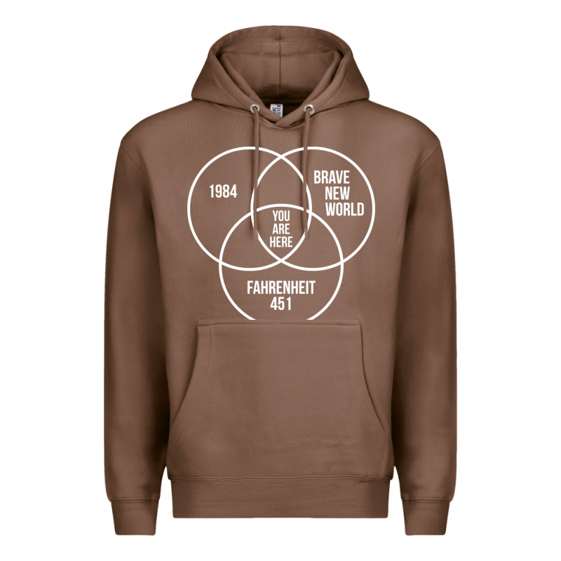 1984 Brave New World Fahrenheit 451 Conspiracy T-shirt Premium Hoodie by maiPhamDesign | Teevron