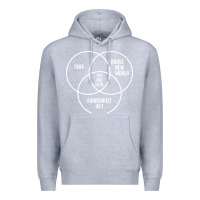 Heather Grey 1984 Brave New World Fahrenheit 451 Conspiracy T-Shirt Premium Hoodie - maiPhamDesign