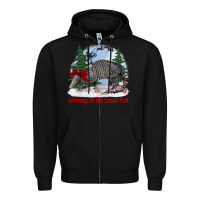 Greetings Of The Season Y'all With Armadillo Zipper Hoodie | Teevron