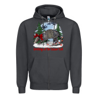 Smoke greetings of the season y'all with armadillo Zipper Hoodie - BarkalooDesign