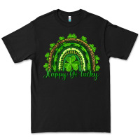 Black st. patrick's day happy go lucky Premium Tee - RanaPortraitStore
