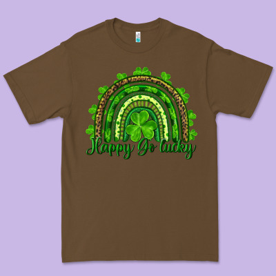 St. Patrick's Day Happy Go Lucky Premium Tee Designed By Ranaportraitstore
