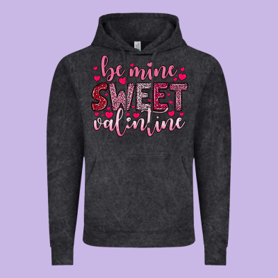 Be Mine Sweet Valentine Vintage Hoodie Designed By Oliviacreatesart