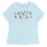 Baby Blue cute penguin Ladies Tee - TumblerDesignByShophia