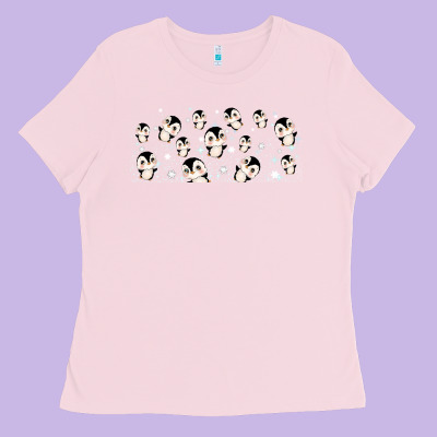 Cute Penguin Ladies Tee Designed By Tumblerdesignbyshophia