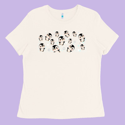 Cute Penguin Ladies Tee Designed By Tumblerdesignbyshophia