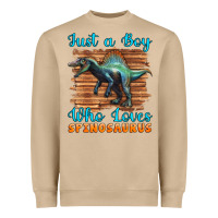 Mushroom just a boy who loves baby spinosaurus Heavyweight Sweatshirt - Artiststas