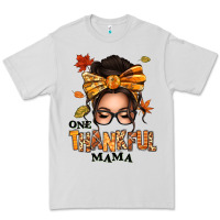 Dove Grey one thankful mama afro messy bun Premium Tee - texasbilliewilder