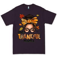 Plum one thankful mama afro messy bun Premium Tee - texasbilliewilder