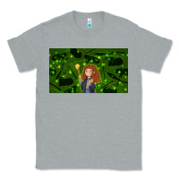 Heather Grey wizard girl and cat Classic Tee - TumblerDesignByShophia