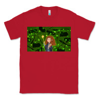 Red wizard girl and cat Classic Tee - TumblerDesignByShophia
