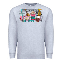 Heather Grey music teacher Premium Sweatshirt - AdoDesignShop