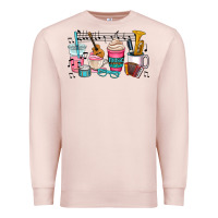 Pale Pink music teacher Premium Sweatshirt - AdoDesignShop