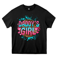 Black daddy's girl Heavy Core Tee - RanaPortraitStore