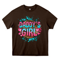 Chocolate Brown daddy's girl Heavy Core Tee - RanaPortraitStore