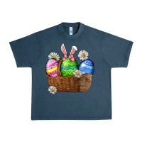 Midnight Navy Easter eggs  Easter Day Urban Heavy Tee - CowGirlArtShop