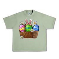 Oil Green Easter eggs  Easter Day Urban Heavy Tee - CowGirlArtShop