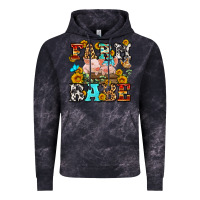 Cloud Black western farm babe Vintage Hoodie - OliviaCreatesArt