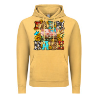 Vintage Mustard western farm babe Vintage Hoodie - OliviaCreatesArt