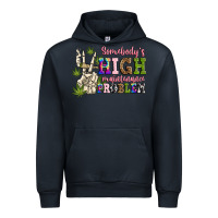 Navy somebody's high maintenance  problem Urban Hoodie - JahusDesignShop
