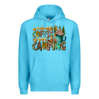 Ocean Blue Weekends Coffee And Camping Premium Hoodie - CowhideDigitalArt