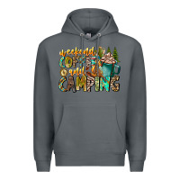 Rock Weekends Coffee And Camping Premium Hoodie - CowhideDigitalArt