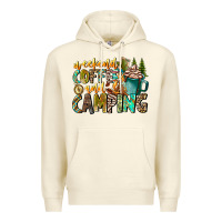 Sandshell Weekends Coffee And Camping Premium Hoodie - CowhideDigitalArt