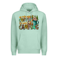 Seafoam Weekends Coffee And Camping Premium Hoodie - CowhideDigitalArt