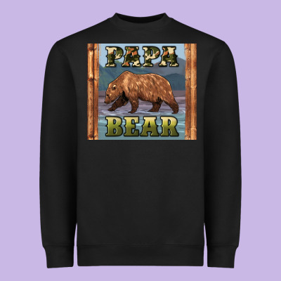 Papar Bear Heavyweight Sweatshirt Designed By Artiststas