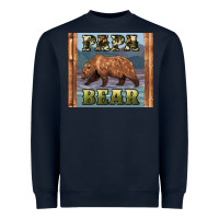 Navy papar bear Heavyweight Sweatshirt - Artiststas