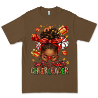 Cacao santa's favorite cheerleader afro messy bun Premium Tee - texasbilliewilder