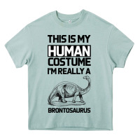 This Is My Human Costume Im Really A Brachiosaurus Heavy Core Tee | Teevron