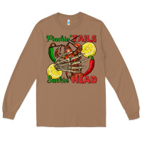 Toasted Coconut Pinchin' tails suckin' head crawfish Long Sleeve Tee - FaDigitalArtStudio