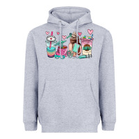 Heather Grey nurse  coffee cup Heavyweight Hoodie - AdoDesignShop