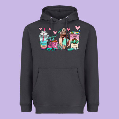 Nurse  Coffee Cup Heavyweight Hoodie Designed By Adodesignshop