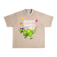 French Oak Mens Daddysaurus T Rex Dinosaur Daddy Family Matching Gifts Idea Urban Heavy Tee - maiPhamDesign