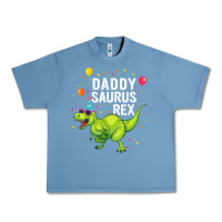 Pebble Blue Mens Daddysaurus T Rex Dinosaur Daddy Family Matching Gifts Idea Urban Heavy Tee - maiPhamDesign