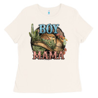 Bone Boy Mama western cactus Cowboy Ladies Tee - HowdyJamesFarm