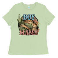 Matcha Boy Mama western cactus Cowboy Ladies Tee - HowdyJamesFarm