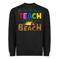Black first we teach then we beach Heavyweight Sweatshirt - Artiststas
