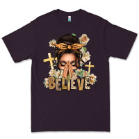 Plum believe praying caucasian messy bun Premium Tee - texasbilliewilder