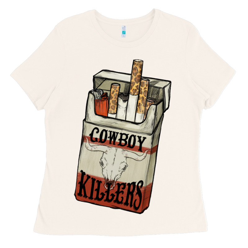 Cowboy Killers Cigarette Package Ladies Tee by HowdyJamesFarm | Teevron