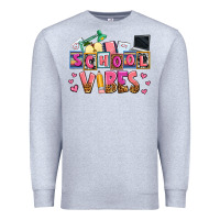 Heather Grey school vibes Premium Sweatshirt - AdoDesignShop