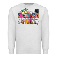 Oatmeal Heather school vibes Premium Sweatshirt - AdoDesignShop