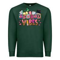 Sports Green school vibes Premium Sweatshirt - AdoDesignShop