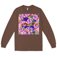 Chestnut pride heart seamless pattern Long Sleeve Tee - FaDigitalArtStudio