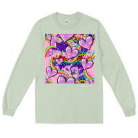 Matcha pride heart seamless pattern Long Sleeve Tee - FaDigitalArtStudio