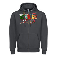 Smoke Christmas nurse Zipper Hoodie - BarkalooDesign